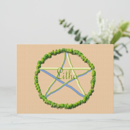 Carte Solstice d'été (Debout devant)