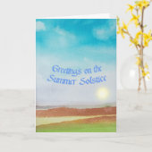 Carte Solstice d'été (Fleur jaune)