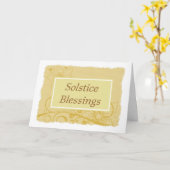 Carte Solstice d'été avec fleurs (Fleur jaune)