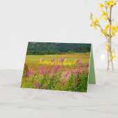 Carte Solstice d'été, l'été est là Plutôt Nature (Fleur jaune)