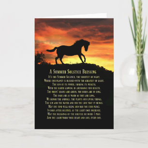 Carte Solstice d'été Litha Pagan 