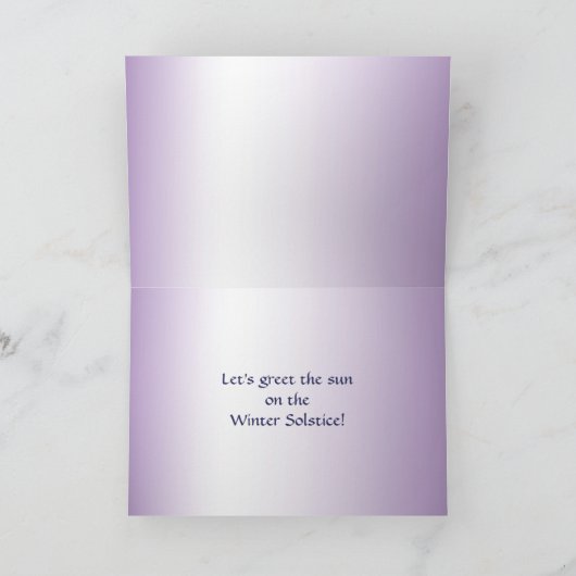 Carte Solstice d'hiver Blue Pond (Intérieur)