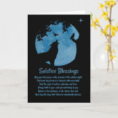 Carte Solstice d'hiver Inspiré des Amérindiens (Fleur jaune)