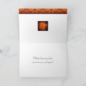 Carte Solstice d'hiver: Lumières de la faune Wreath (Intérieur)