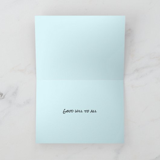 Carte Solstice d'hiver Noël Hanoukka Kwanzaa Paix (Intérieur)