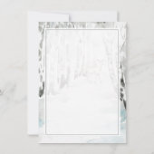 Carte Solstice d'hiver Salutation Forêt des bois Doe Dee (Dos)