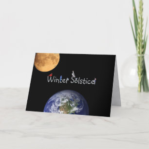 Carte Solstice d'hiver : Salutations de vacances de la n