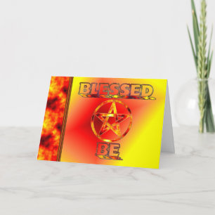 Carte Solstice Pagan Pentagram