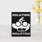 Carte Solution Pollution Vélo Vélo De l'environnement Pr (Fleur jaune)