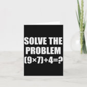 Carte Solve The Problem Funny 67 Meme Brainrot Math Teac (Devant)