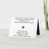 Carte Sombre dans la lumière (Dos)