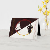 Carte Sombre dans la lumière (Fleur jaune)