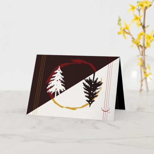 Carte Sombre dans la lumière (Fleur jaune)