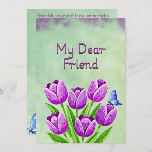 Carte Some Connections Are Lasting (Devant / Derrière)