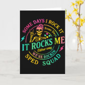 Carte Some Days I Rock It Somedays It Rocks Me Special S (Fleur jaune)