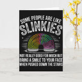 Carte Some People Are Like Slinkies Funny Humor Retro Sa (Fleur jaune)