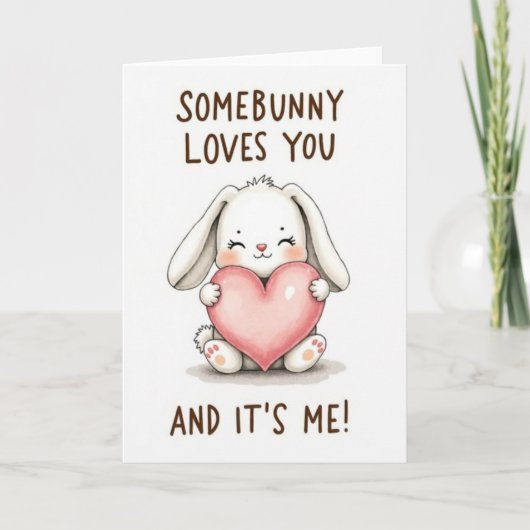 Carte Somebunny Loves You Card (Devant)