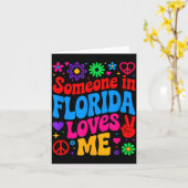 Carte Someone In Florida Loves Me Boho Floral Peaceful C (Fleur jaune)
