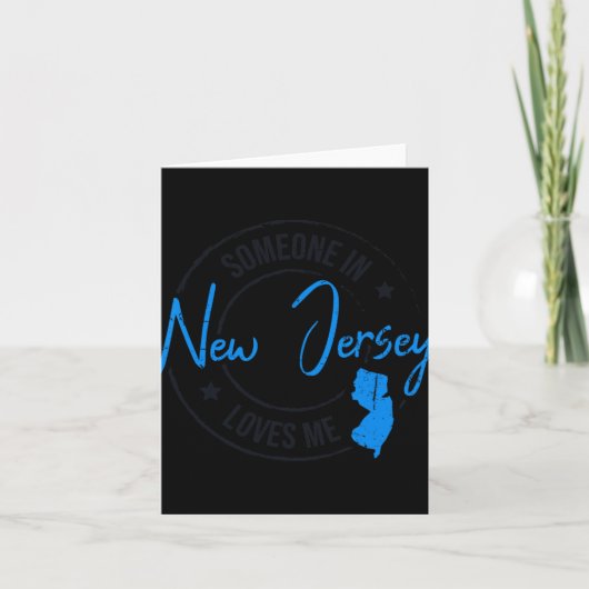 Carte Someone In New Jersey Loves Me New Jersey (Devant)