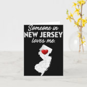 Carte Someone In New Jersey Loves Me - New Jersey Nj (Fleur jaune)