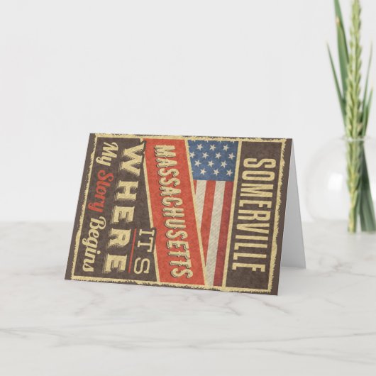 Carte Somerville Massachusetts (Devant)