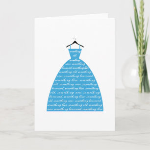 Carte something blue, wedding dress, bridal gown