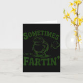 Carte Sometimes I Just Be Farting Frog  (Fleur jaune)