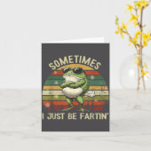 Carte Sometimes I Just Farting Frog Smile (Fleur jaune)