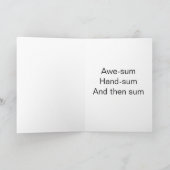 Carte Somme le fils de la loi anniversaire (Intérieur)