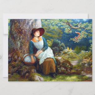 Carte Sommeil dans les bois (par Arthur Hughes)