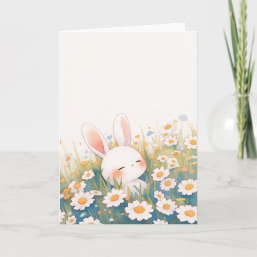 Carte Sommeil paisible de lapin (Devant)