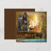Carte Sommeil pour rêver Fée et Imaginaire de cheval (Devant / Derrière)