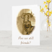 Carte sommes-nous toujours des amis ? (Fleur jaune)