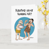 Carte Son 42e anniversaire (Fleur jaune)