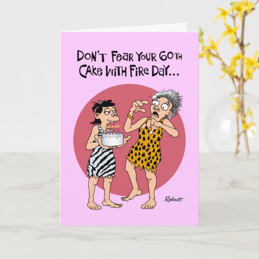 Carte Son 60e anniversaire (Fleur jaune)