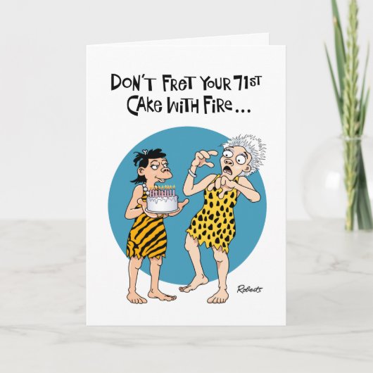 Carte Son 71e anniversaire (Devant)