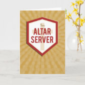 Carte Son Altar Server Félicitations Starburst (Fleur jaune)