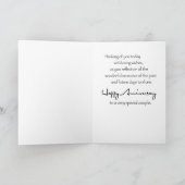 Carte Son and Daughter-in-Law Wedding Anniversary Row (Intérieur)