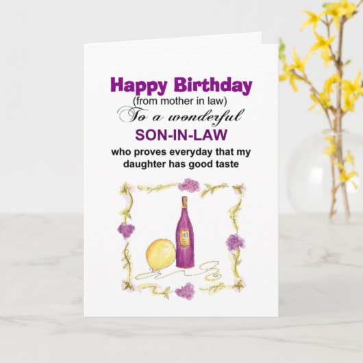 Carte son anniversaire (Fleur jaune)