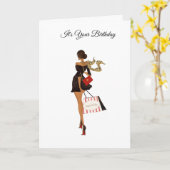 Carte Son anniversaire (Fleur jaune)