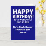 Carte son anniversaire<br><div class="desc">belle-fille cartes de voeux d'anniversaire,  cartes de voeux d'anniversaire,  cartes de voeux amusantes</div>