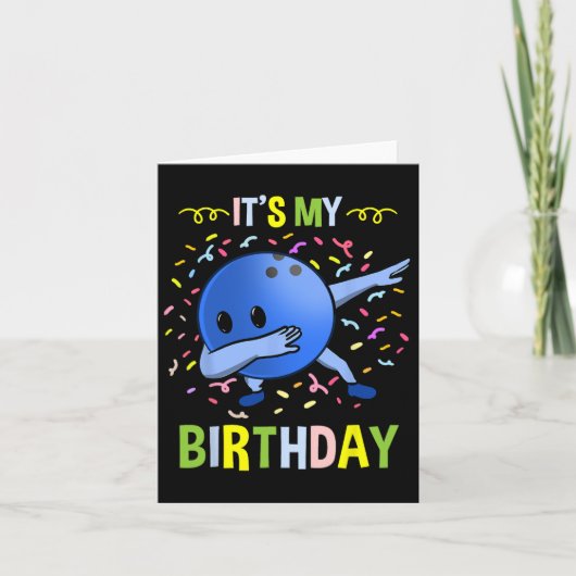 Carte Son Anniversaire Bowling Byll (Devant)