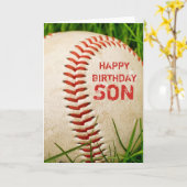 Carte Son Anniversaire Du Baseball (Fleur jaune)