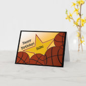 Carte Son (basket-ball) (Fleur jaune)