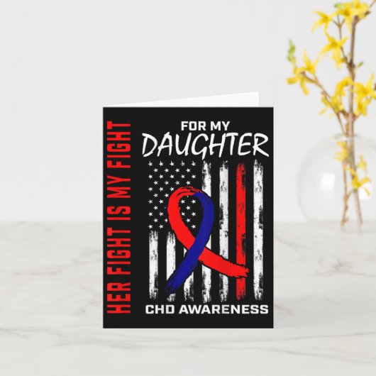 Carte Son Combat Bdc Sensibilisation Fille Drapeau Améri (Fleur jaune)