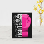 Carte Son combat est mon combat Boxi de sensibilisation (Fleur jaune)
