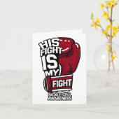 Carte Son Combat Est Mon Combat Conscience Cellule Fauci (Fleur jaune)