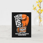 Carte Son Combat Est Mon Combat Conscience De La Scléros (Fleur jaune)