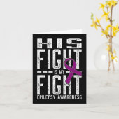 Carte Son combat est Mon combat Conscience de l'épilepsi (Fleur jaune)