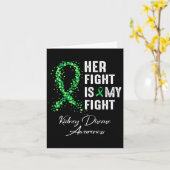 Carte Son Combat Est Mon Combat Conscience Des Maladies (Fleur jaune)
